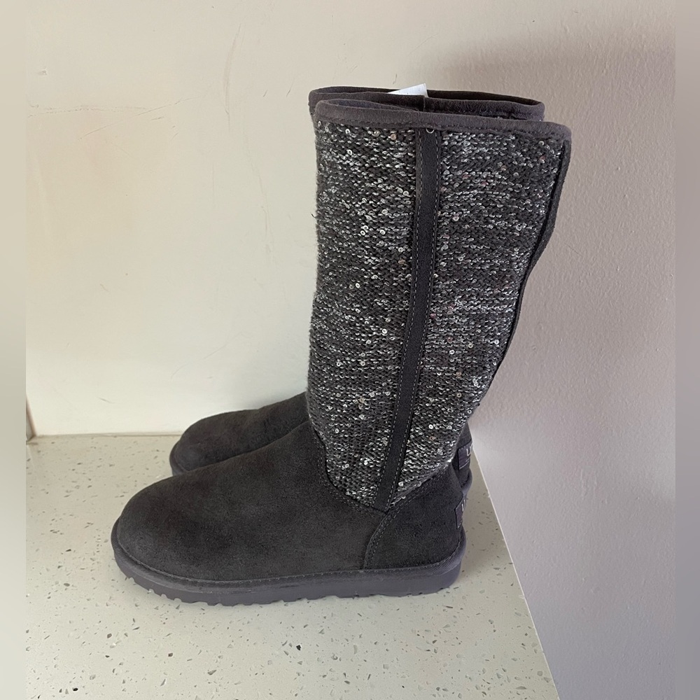 UGG Camaya sequin Women's high Boots size 6